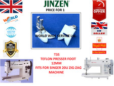 SINGER 20U ZIGZAG 12MM T35 TEFLON PRESSER FOOT INDUSTRIAL SEWING MACHINE PART