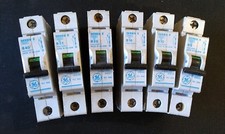 GE Series E Single Pole MCB's  40A, 32A, 20A, 16A, 10A, 6A All Type B 6k