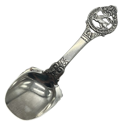 Norwegian silver caddy - norwegian,