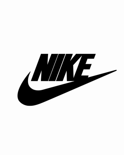 Black nike logo - (15cm,