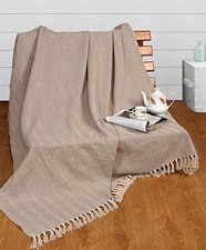Cotton Herringbone Throws for