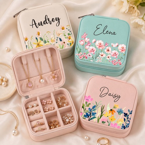 Personalised floral jewellery - personalised,