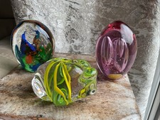 Hand Blown Glass Paperweights