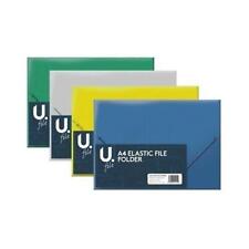 A4 Elastic 3 Flap Folio Case File Folder Document Wallet A4 Elastic File Folder