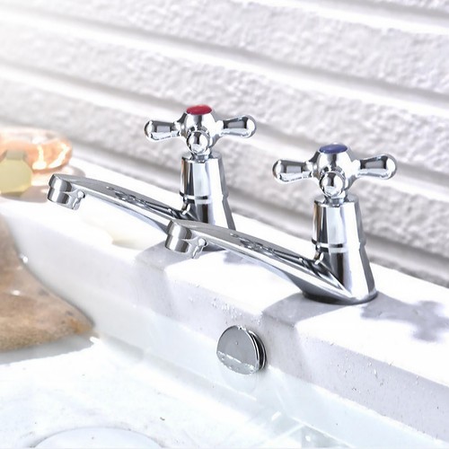 Twin taps set hot - taps, cold