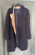 Vintage Cleo Lambswool Coat Women's Size 14 Dark Blue 80% Wool