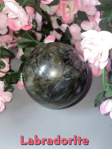 Labradorite sphere 597g - labradorite,