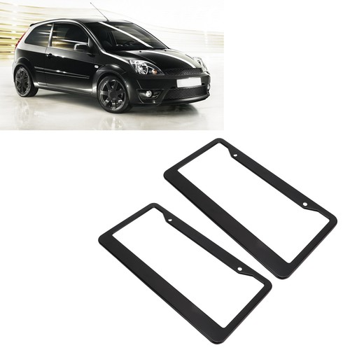 2pcs black aluminum license - 2pcs,