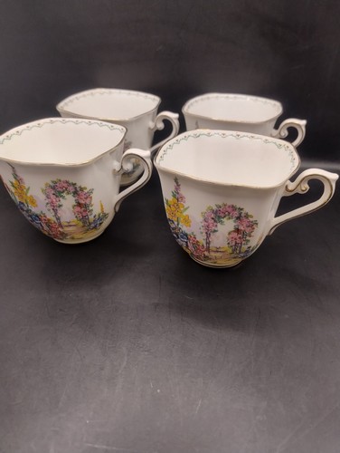 Vintage bone china tea cups - bone,