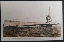 Submarine L24 - Sunk 1924 Collided With HMS Resolution Old Postcard