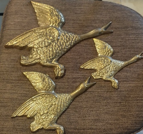 Vintage brass flying geese - vintage,