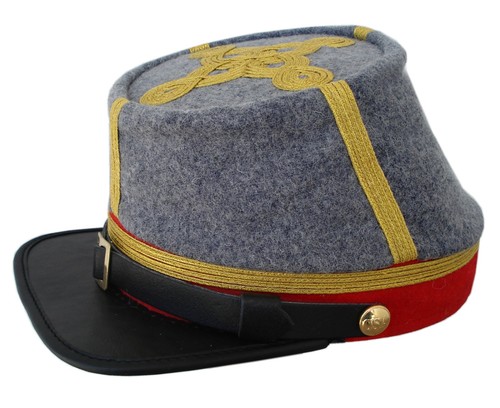 Kepi confederate grey red 4 - kepi,, ,