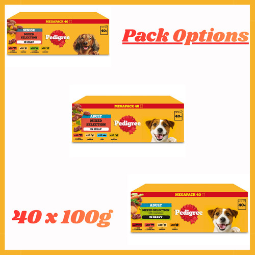 100g pedigree senior - 40,