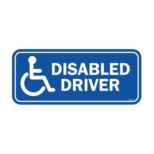 Disabled driver self adhesive - self,