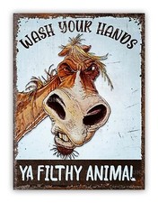 Funny Bathroom Metal Sign Man