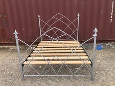 Gothic-style King Size Bed Iron Frame & slatted base