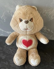 Care Bears Tenderheart Bear 1980’s Vintage 13” Plush Soft Toy Kenner GC