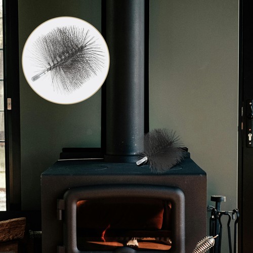 Chimney cleaning brush head - cleaning,
