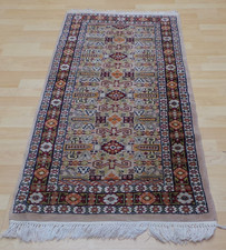 Oriental Hall Runner Carpet Rug Hand Made Wool Vintage Lahore 4ft 11" x 2ft 4"