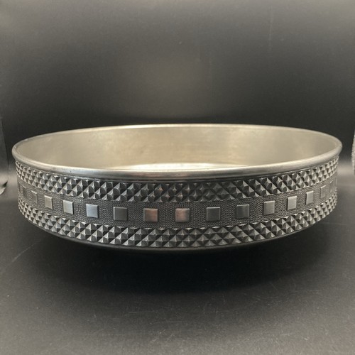 Vintage pewter bowl large - bowl,