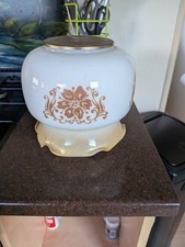 Vintage M&S Floral white Glass