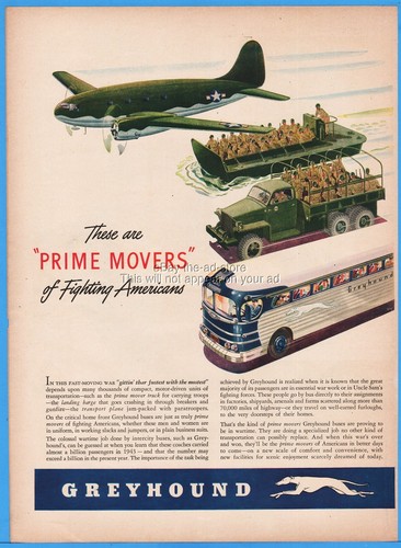 1944 greyhound bus wwii - 1944,