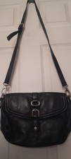 "BAILEY & QUINN" Black Soft Leather Crossbody Bag  Fully Lined