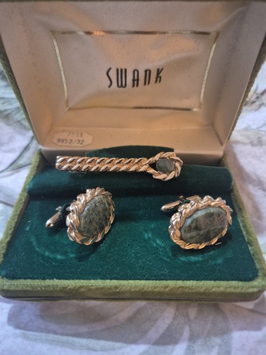 Vintage swank gold told - gold, green