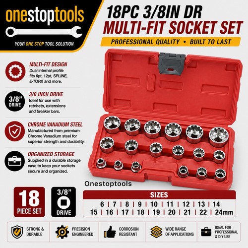Pce dr multi fit - 18, 3/8"