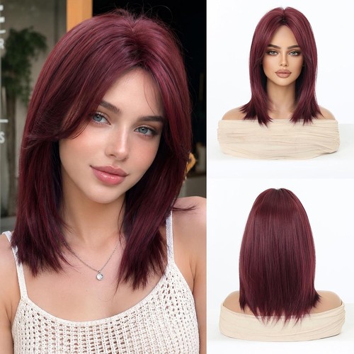 Esmee short straight - straight, burgundy