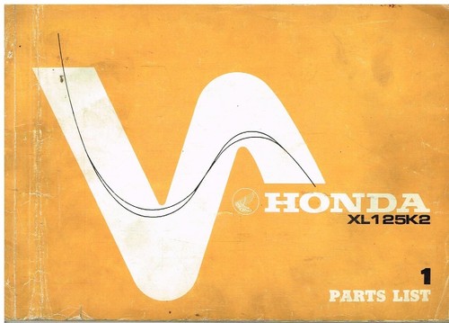 Honda xl125k2 original factory - xl125k2,