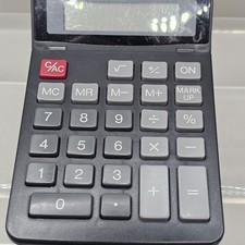 Vintage Casio JW-8L Electronic Calculator C-Power Solar | Tested Working