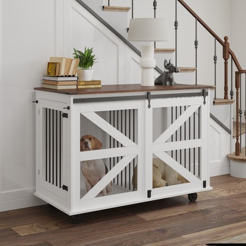 Dog crate furniture - furniture, wooden