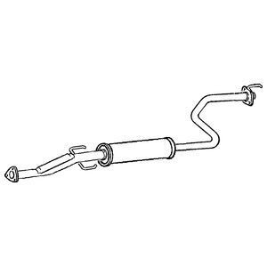 Klarius centre exhaust pipe - centre,