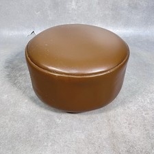 1970s brown vinyl - vinyl, footstool