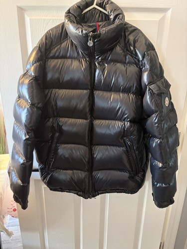 Moncler maya black gloss - black, down