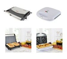 KitchenPerfected Electric Panini Press/Toastie Maker 2 Slice Sandwich Toaster
