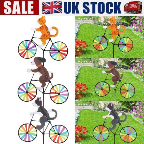 Garden wind spinners cat - cat, dog