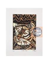 Tiger lino print, limited