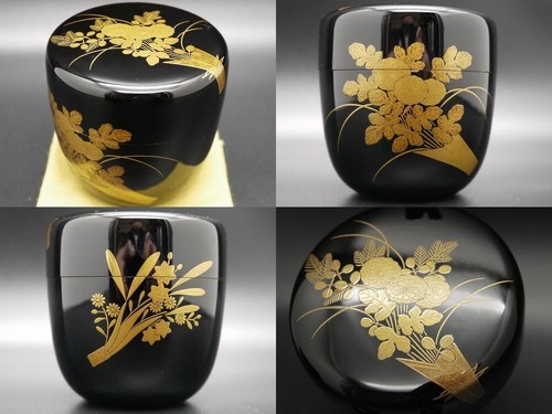 Japan lacquer wooden tea - lacquer,
