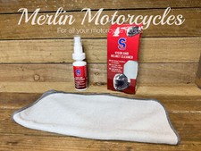 SDOC S100 Visor & Helmet Cleaning Spray & Cloth Set - 100ml
