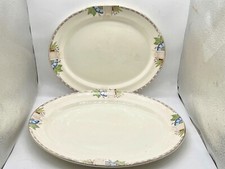 VINTAGE PAIR OF OVAL SERVING