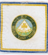 World Girlguiding/Girl Guides - B-P Centenary 1957 World Camp Handkerchief