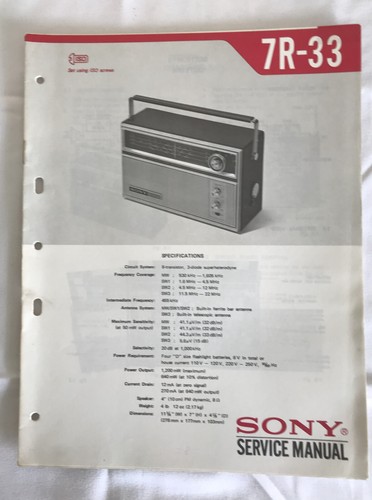 Sony transistor radio - sony,