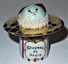 LIMOGES FRANCE BOX ~ PARIS HAT