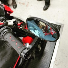 Pair bar end mirrors - bar,