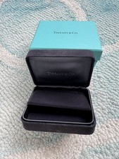 Tiffany & Co. Earring Gift Box Set Blue Outer Packaging Black Velvet Inner Case