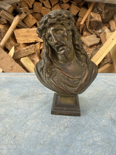 Antique french bronze jesus - antique,