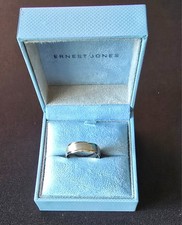 9ct White Gold Matt & Polished Men's Wedding Ring