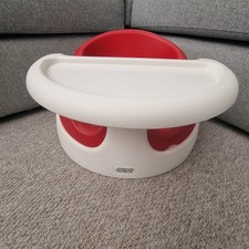 Mamas and Papas Red Snug Seat Baby Chair With Tray